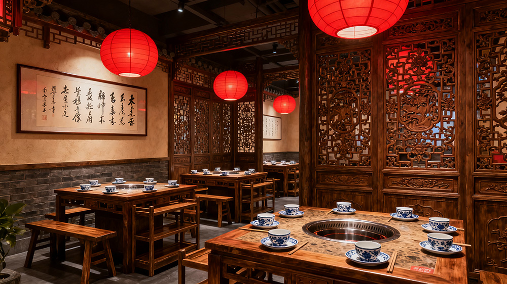 中式風格火鍋店