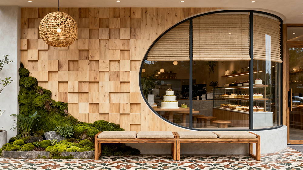 第1張蛋糕店門頭裝修設(shè)計(jì)效果圖